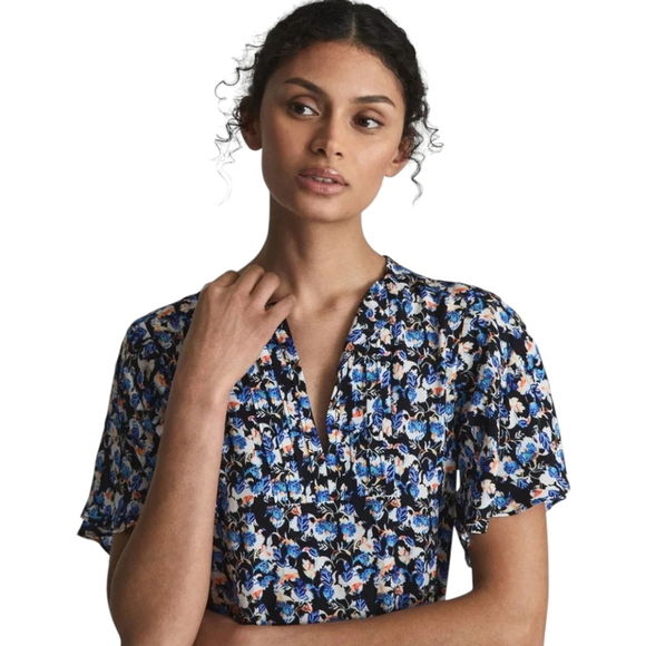 Reiss Lulu Flippy Ruffle Hem Mini | Soft Swing Silhouette, Sz 6 - Picture 2 of 12